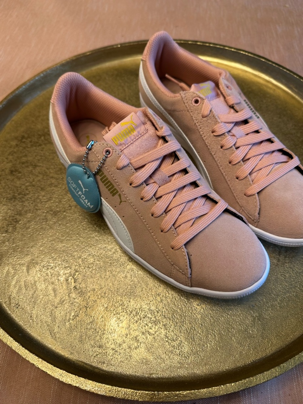 PUMA Vintage Women's Pink Suede Sneakers - SoftFoam Comfort NWT 8M